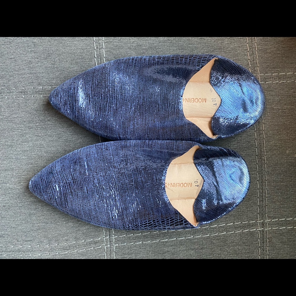 Modern Soul Leather Mules